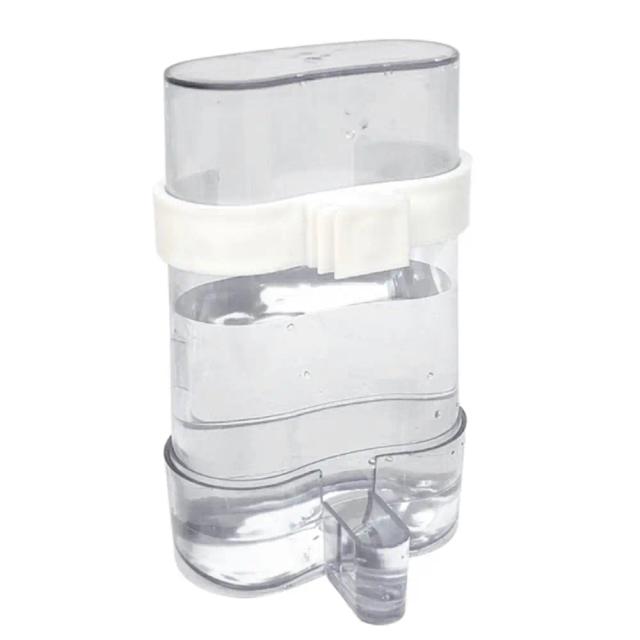Alimentador de Água de Plástico para Gaiolas de Pássaros - Acessório Ideal para Canários, Periquitos e Calopsitas