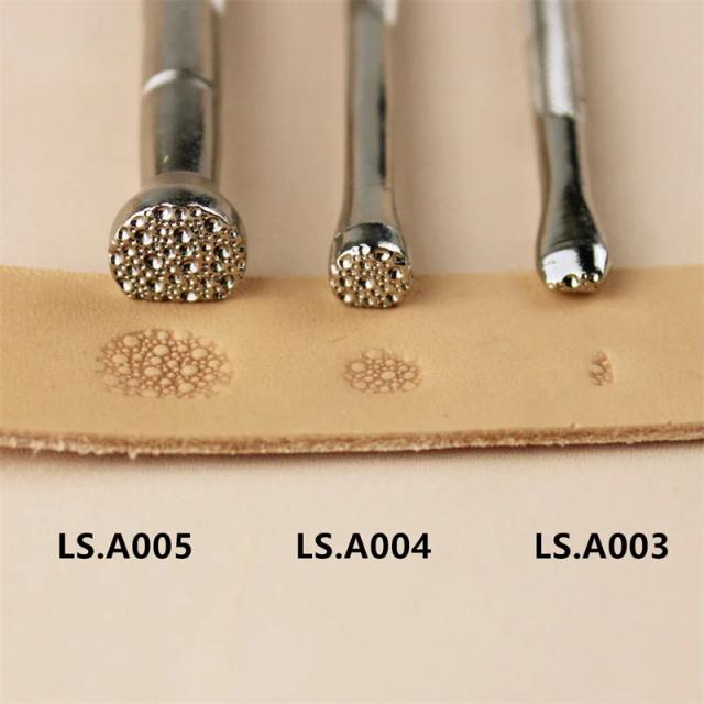 Conjunto de Ferramentas de Artesanato em Couro com Carimbos em Metal Fishskin - Modelos PA003, PA004 e PA005