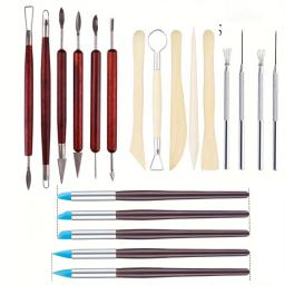 Professional Clay Sculpting Set, escultura de cera, cerâmica ferramenta de escultura DIY escova cerâmica, precisão Cut Knife - Image 1