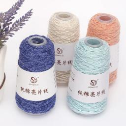 Fios de algodão puro com lantejoulas, fios tecidos à mão para crochê e bordados para tricô diy - Image 4