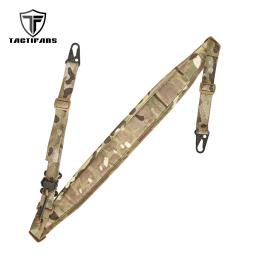 Estilingue modular de rifle de 2 pontos, gancho de choque resistente, alça de ombro acolchoada, aba de tração rápida ajustável, acessórios de caça de paintball - Image 1