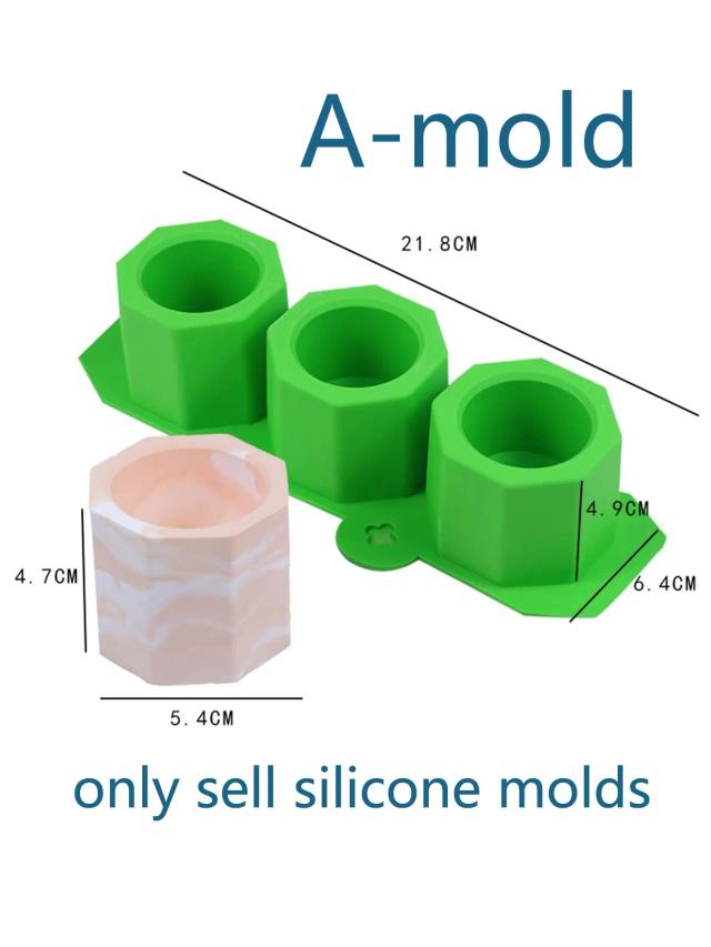 Vaso de Silicone Elefante: Molde para Gesso, Suculentas, Porta-canetas e Aromatizadores de Concreto