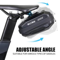 WILD MAN GD700 Bolsa traseira para mountain bike - Bolsa de selim à prova d'água com casca dura de EVA para bicicleta de estrada e equipamentos de ciclismo - Image 4