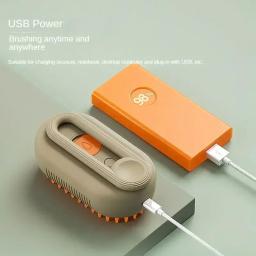 3 em 1 escova de massagem para animal de estimação, escova de vapor para cão e gato, para remover o cabelo do cão - Image 5