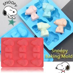 Snoopy diy silicone cozimento molde reutilizável comida-grau silicone caseiro cão biscoito geléia gelo cubo chocolate bolo sabão - Image 1