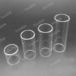 Slide de dedo de guitarra de vidro, guitarra Sliders, Inradius Guitar Parts, Comprimento 28mm, 50mm, 60mm, 70mm, 2pcs - Image 2