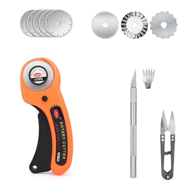 Rotary Cutter Tool Kit com lâminas Mat, Patchwork Régua, Faca de escultura, Tesoura Clips, Pinos retos para costura e Quilting Set - Image 1