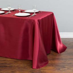 Toalha De Mesa Retangular De Cetim Branco, Decorações De Festa De Casamento, Cobertura De Mesa, Toalha De Mesa De Natal Para O Evento Em Casa - Image 5