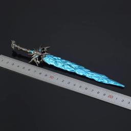 Naraka Blade Cosplay Armas para Meninos, Modelo de Armas, Faca Toy, Espírito de Gelo, Jogo de Metal, Periféricos, Brinquedos para Meninos, 22cm - Image 4