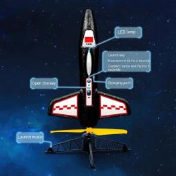 Lançador de foguetes elétricos para crianças, exploração espacial, foguete com paraquedas, kit de foguete modelo ao ar livre para crianças, novo - Image 5