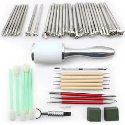 Couro Trabalho Tool Set para Saddle Making, Prong Punch, Sewing Thread Stamping, Shoemaking Leathercraft, Patchwork DIY Processing Kit - Image 4