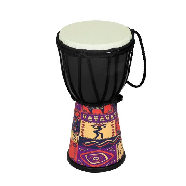 Tambor Colorido Tradicional Africano para Crianças - Percussão Divertida e Didática