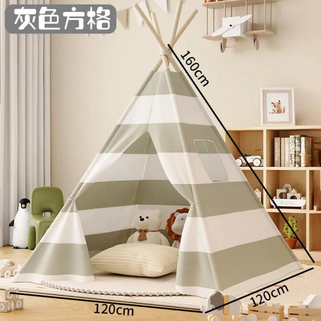 Tenda Teepee Dobrável para Crianças - Casa de Jogo Portátil Wigwam, Ideal para Meninos e Meninas com 1,6m de altura