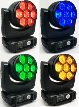 Mini RGBW LED Bee Eye Beam, Lavagem Efeito Zoom, Moving Head Stage Light, Festa de Casamento, 7x40W - Image 4