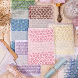 Papel de Scrapbook texturizado estético, Papel para Notebook Journaling Junk Journal, Artesanato DIY, Artigos de papelaria, 15pcs - Image 1