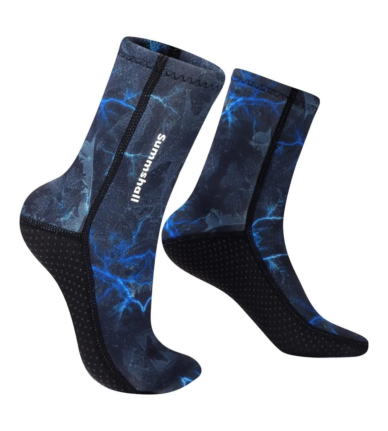 Meias de mergulho neoprene, luvas antiderrapantes, botas de natação, caça submarina, rafting, caiaque, surf, 3mm - Image 1