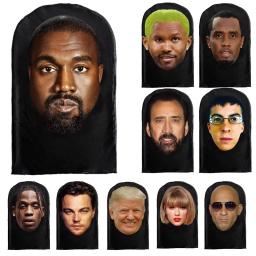 Máscara Kanye impressa em 3D para homens e mulheres, malha elástica, máscara facial completa, cosplay headwear, moda hip hop, chapéu de capuz balaclava, chapelaria, novo - Image 1