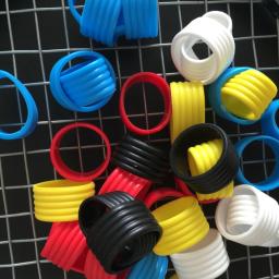 Conjunto anéis borracha para raquete antiderrapante, para badminton, squash, bastão beisebol - Image 2