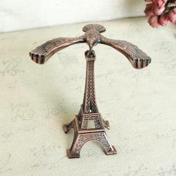 Torre eiffel com gravidade equilibrada águia liga modelo casa escritório mesa decoração tricolor estatuetas em miniatura - Image 4