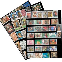 Selos postais com Post Mark para coleção, Natal e Páscoa, 45 ou 95 pcs por lote - Image 1