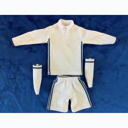 Casa Branco Sports Futebol Uniform Suit, 1:6 Escala, 12 ''Action Figure, Comprimento do corpo T-shirt, Shorts, Acessório Vestuário - Image 1