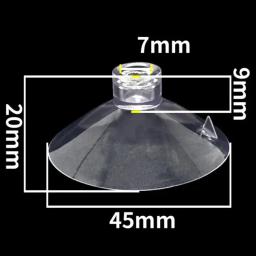 Ventosa transparente para aquário, suporte do tubo de ar, bomba do tanque de peixes, oxigênio tubo de ar, fixação acessórios, preto, 10pcs - Image 4