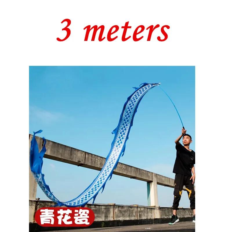 3/5 metros chinês fitness dragão dança conjunto com vara pólo haste acessórios de desempenho escolar prática engraçada ao ar livre - Image 1