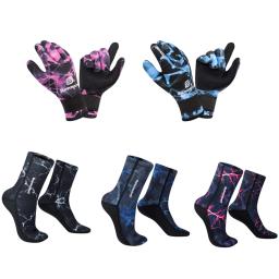 Meias de mergulho neoprene, luvas antiderrapantes, botas de natação, caça submarina, rafting, caiaque, surf, 3mm - Image 1