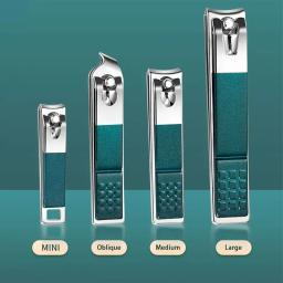 Aço inoxidável Nail Clipper Set com Estojo Portátil, Manicure Art Tool, Green Nails Cut, Grooming Tool, 7 Pcs, 18Pcs, Novo - Image 5