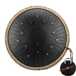 Hluru-Glucophone Aço Língua Tambor, Etéreo Tambor, Percussão Handpan, Instrumento Musical, Tom, Key C, 14 ", 15 Notas - Image 6