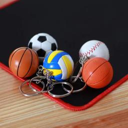 Titular presentes de vôlei para jogadores chaveiro criativo voleibol chaveiro esporte chaveiro saco do carro bola beisebol chaveiro - Image 3