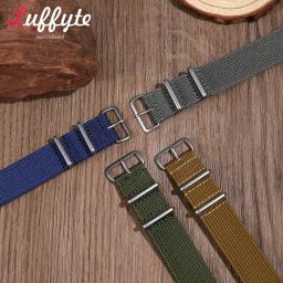 Pulseira de relógio longa de nylon para homens e mulheres, pulseira esportiva militar, acessórios de relógio, 18mm, 20mm, 22mm - Image 4