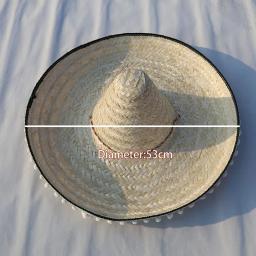 Chapéu de festa mexicano colorido de borda larga chapéus de palha masculino feminino verão ao ar livre chapéu de sol sombrero decoração de festa de halloween - Image 4