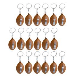 Chaveiros de futebol americano para jogadores, chaveiro PU, lembranças pingentes, atletas, meninos, chaveiro bola, anéis, esporte, brinquedos - Image 2