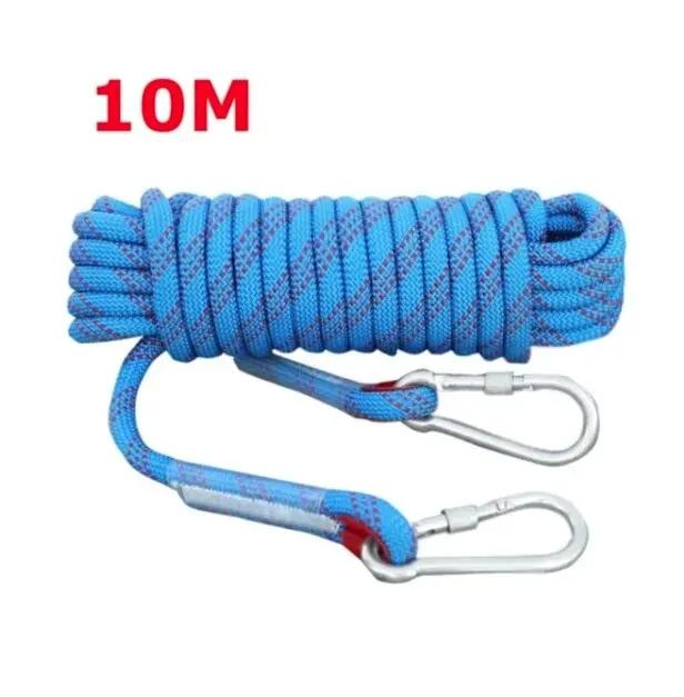 Corda de Escalada Tomshoo para Resgate e Escape em Incêndios - Estática, 10mm, Disponível em 10m, 20m e 30m