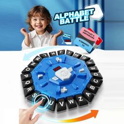 Jogo de tabuleiro familiar Word Play com temporizador de display digital, 2 modos, divertido jogo de 24 cartas de ritmo rápido para festas de aprendizagem interativas, - Image 4
