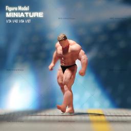 Resina 3d homem muscular figura em miniatura, modelo de Diorama, cena criativa, suporte em estoque, 1:87, 1/64, 1/43, 1/24, em Stock - Image 1
