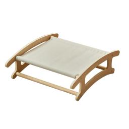 Cama de Rede de Madeira Interior para Animais, Berço, Móveis, Aconchegante, Respirável, Gatos Pequenos, Cachorro, Cães Pequenos, Coelho - Image 1