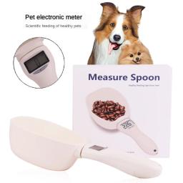 Ferramenta de Medição Eletrônica Cão e Gato Tigela De Medição Colher Pet Food Scale Display Digital Pesando Colher Peso Volumn - Image 3