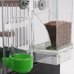 Alimentador automático sem problemas para pássaros, alimentador papagaio, acessórios para gaiola para periquito e canário - Image 2