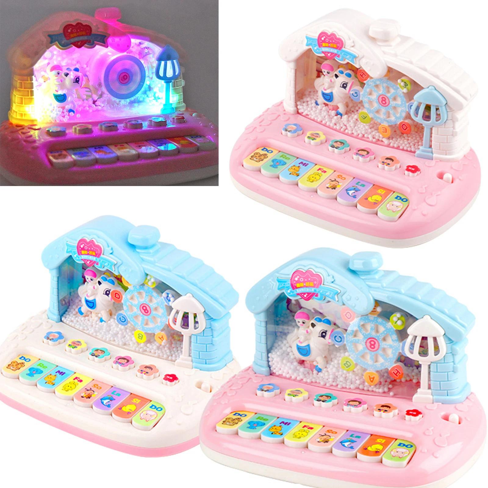 Instrumento Musical com Som e Luz, Brinquedos Aprendizes do Floco de Neve, Piano Eletrônico, Presentes para Meninos e Meninas, 1 Ano, 2 Anos, 3 Anos - Image 1