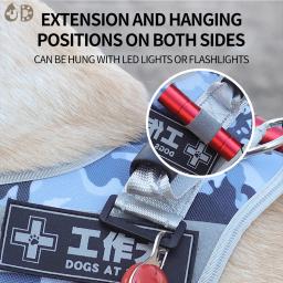 Arnês multifuncional para cães de estimação, arnês reflexivo para cães de médio porte, treinamento ao ar livre, conforto, colete respirável, alça para o peito, para cães - Image 6