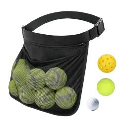 Saco portátil do recolhimento do tênis, Única prática bola esportes saco, Armazenamento cintura saco, Pique - Image 3