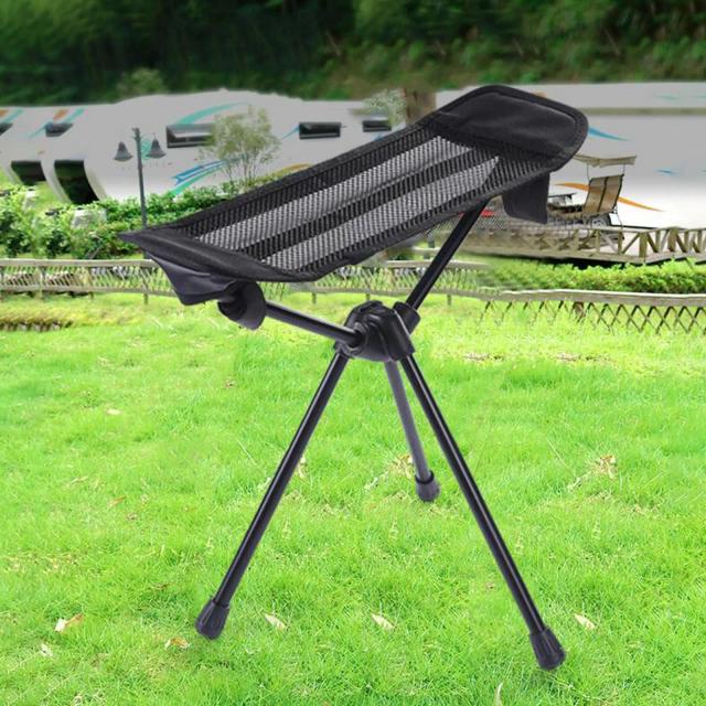 Cadeira Dobrável Portátil Reclinável para Acampamento com Apoio para os Pés - Ideal para Caminhadas, Pesca e Piqueniques.