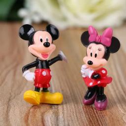 6 pçs/set Disney Mickey Mouse Figuras de Ação Minnie Pato Donald PVC Ornamentos de Bolo Coleção Decoração Crianças Brinquedos Presentes - Image 4