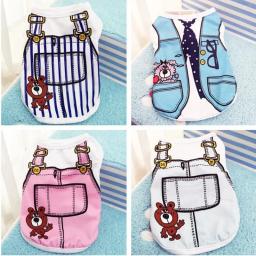 Soft Cartoon Pet coletes, roupas para cães, desenhos animados, camisa verão, camiseta casual, pequeno Pet fornecimentos - Image 4