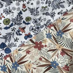 Meadow Song Tecido Floral para Costura de Pano, 100% Algodão, 40S Como, Liberdade, Impressão Digital, Vestidos, Saia, Kids Designer, 140x50cm - Image 5