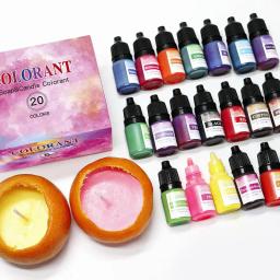 Corantes de vela Pigmento Set, Corante Líquido para Vela DIY, Corante para Colorir Sabão, Artesanato Artesanal, Kit Pigmento Resina, 20 Cores, 5ml por Garrafa - Image 2