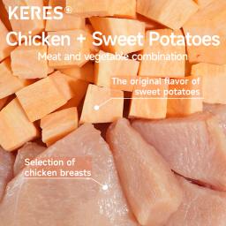 KERES-Pet Snacks para cães, Dental Chew Treat, Batata Doce de Frango, Mastiga Dentária, Snack para cães, 100g - Image 5
