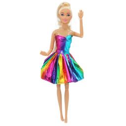 Novo conjunto completo de boneca de menina de 30cm, boneca de articulações de 11.5 polegadas com saia de arco-íris da moda, brinquedos para meninas - Image 2